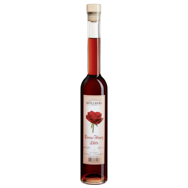 0,5 Liter Flasche Höllberg Rosen-Likör