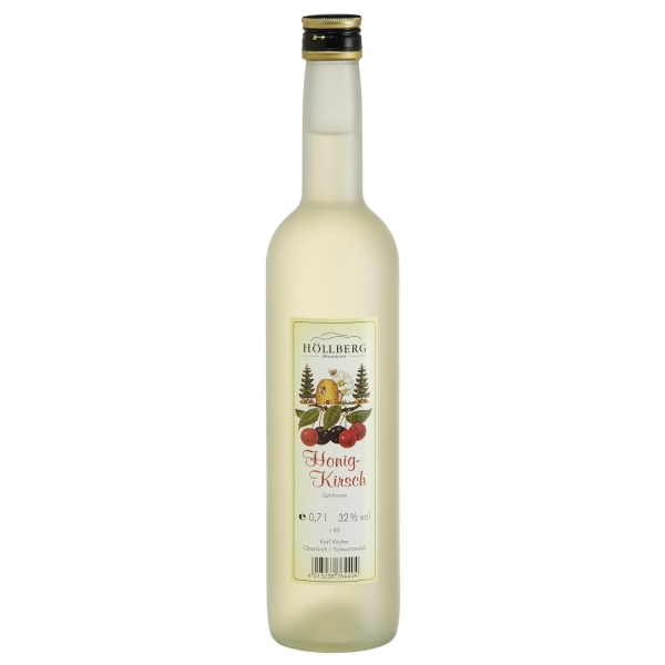 0,7 Liter Flasche Höllberg Honig Kirschwasser