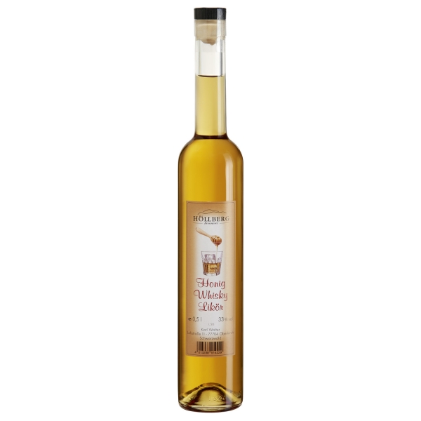 0,5 Liter Flasche Höllberg Honig-Whisky.Likör