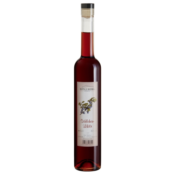 0,5 Liter Flasche Höllberg Schlehen-Likör 