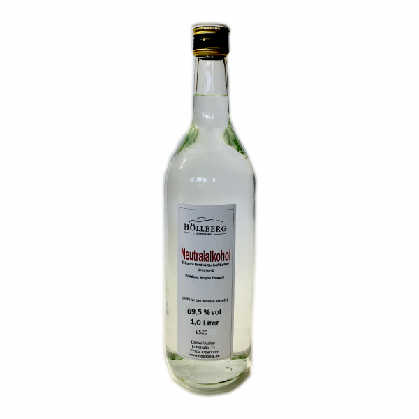 Neutralalkohol (Weingeist, Primasprit, Ethanol, Trinkalkohol) 69,5 % vol.